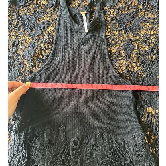 Free People Black Lace Nora Dress Size Small XSmall - Picture 4 of 8